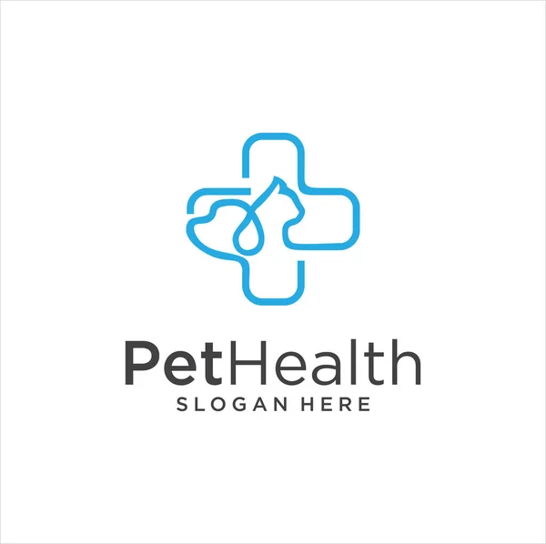 Pet Shop Logo Конструкція Логотипу Логотип Собаки Лого Тварин Логотип — стоковий вектор