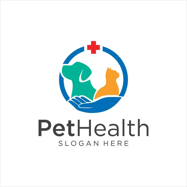 Pet Shop Logo Pet Logo Design Dog Cat Logo Animal — Stock Vector