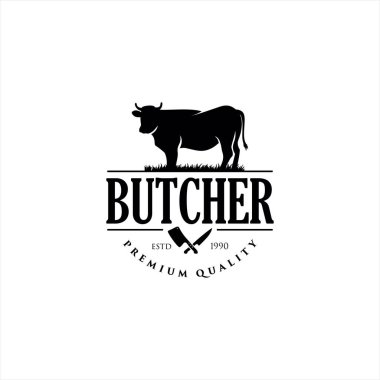 Retro Vintage Sığır Derisi Angus Biftek Etiketi logo tasarımı vektörü, Angus İnek Logosu, Sığır Çiftliği Logosu İnek Çiftliği, Sığır Sığır Sığırı Sığırı Sığır Sığırı Sığır Sığır Sığır Logosu Angus, İnek Logosu Vintage