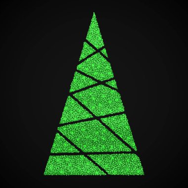 Soyut Yeşil Noel ağacı geçmişi. Yeşil Noel ağacı mutlu yeni yılın sembolü, mutlu noel tatili. Kartların ve afişlerin dekorasyonu için parlak köknar ağacı