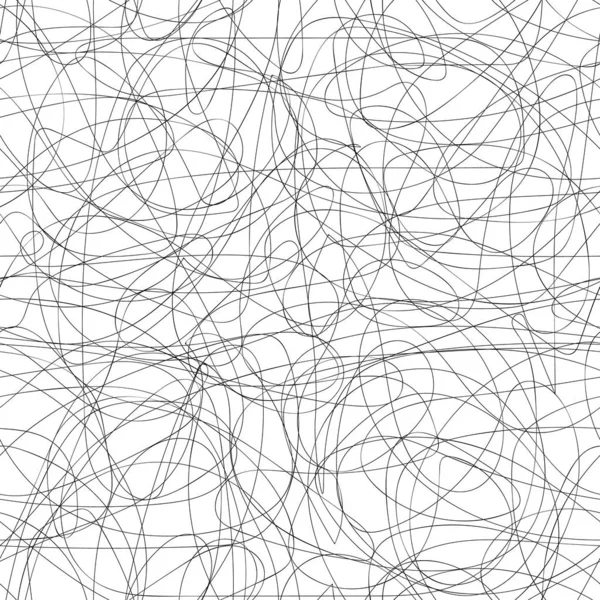 Beyaz arka planda siyah çizgiler. Vektör kusursuz desen. Tasarım için soyut arkaplan
