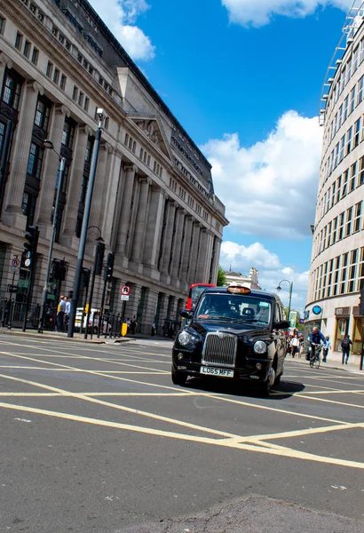 Londres Reino Unido Mayo 2018 Típico Taxi Londinense Cab Negro —  Fotos de Stock