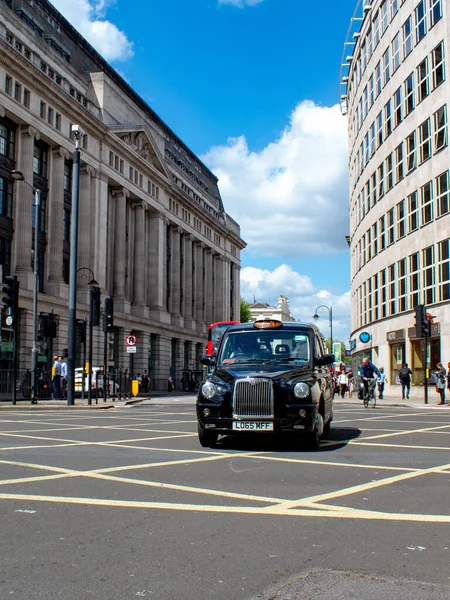 Londres Reino Unido Mayo 2018 Típico Taxi Londinense Cab Negro —  Fotos de Stock