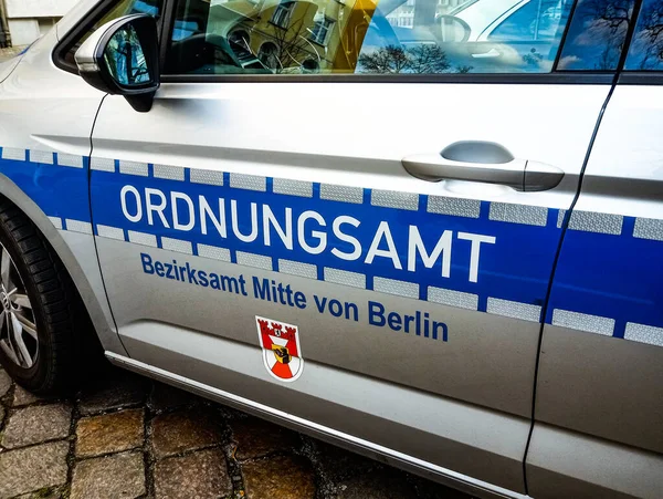 Берлін Німеччина 2020 Березня Знак Орднунгсамта Патрульній Машині Муніципальна Влада — стокове фото