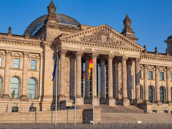 Знаменитое Здание Мбаппе Резиденция Немецкого Парламента Мбаппе Берлине Германия — стоковое фото
