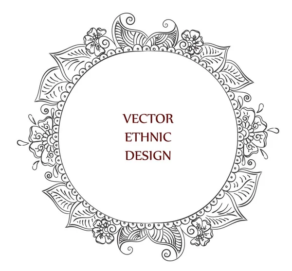 Patrón de henna tatuaje — Vector de stock