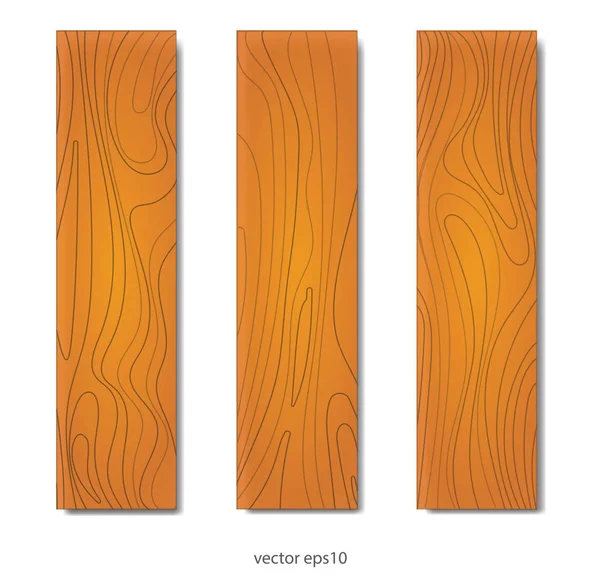 Tableros de madera conjunto Vector De Stock