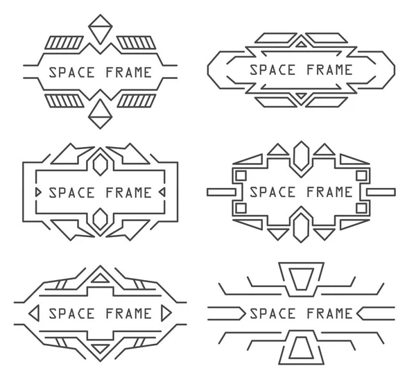 Set of frames — Stock Vector