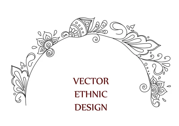 Patrón de henna tatuaje — Vector de stock