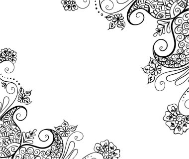 soyut desen dövme kına