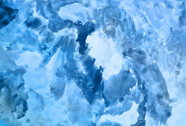 Hellblauer Aquarell Grunge Hintergrund — Stockfoto