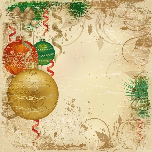 Noël vintage fond — Image vectorielle