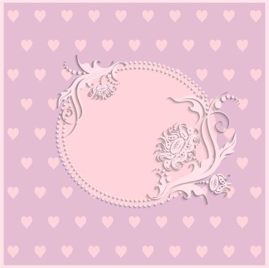 Kızlar için pembe kart