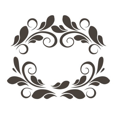 Çiçek tasarım için soyut öğeler. Vektör çizim.