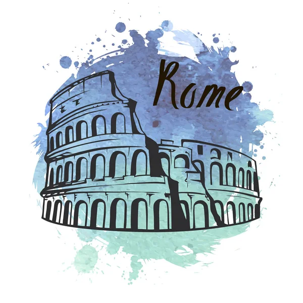 Rome Colosseum het platform — Stockvector