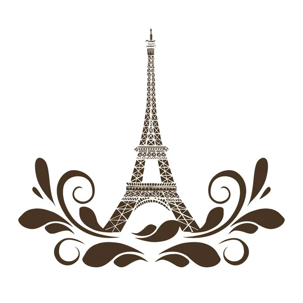 Architecture de la Tour Eiffel — Image vectorielle