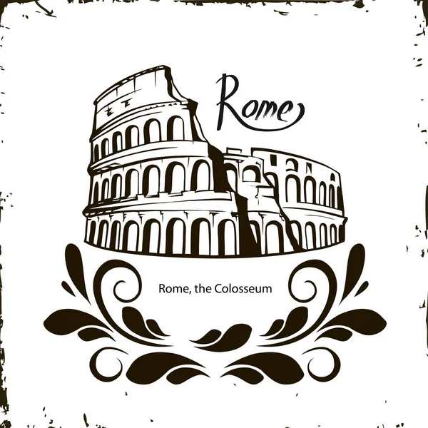 Řím, Koloseum — Stockový vektor