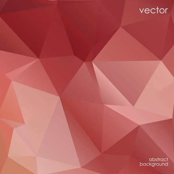 Resumen poligonal hermoso fondo rojo — Vector de stock