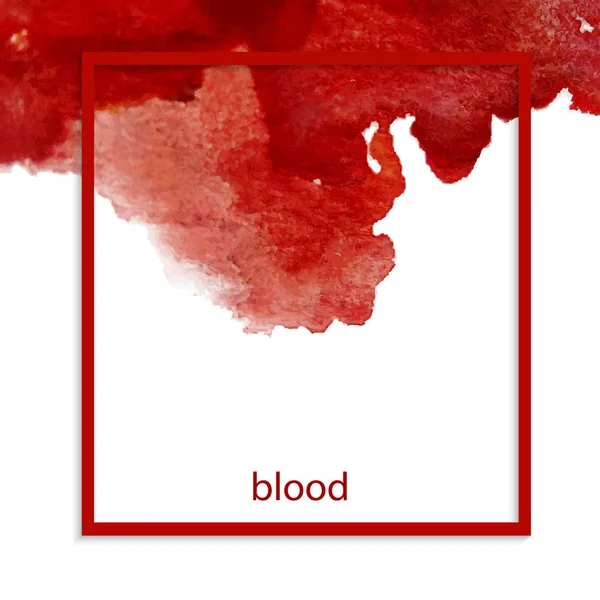 Mancha de sangre pintura fondo — Vector de stock