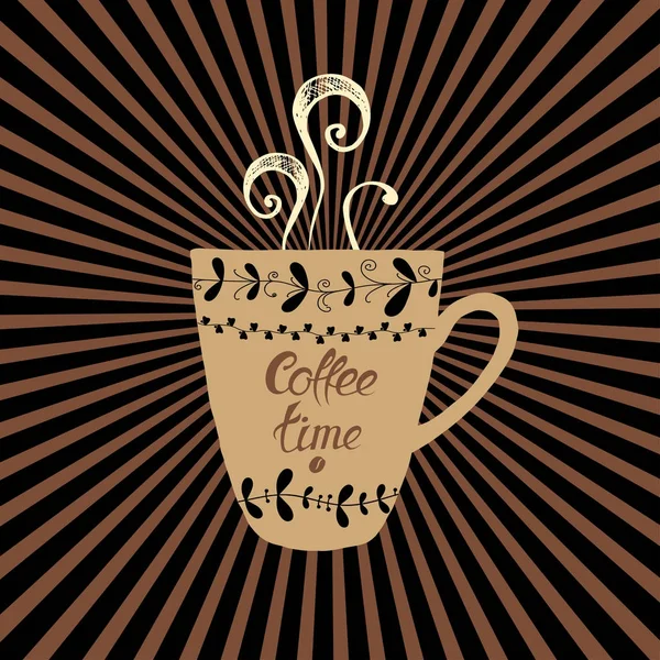 Coffret café tasse icône — Image vectorielle