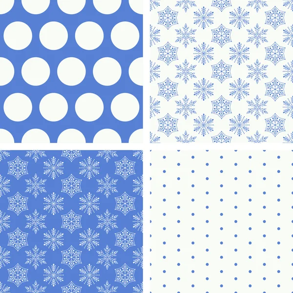 Set of seamless patterns — Stock Vector