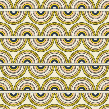 kesintisiz geometrik retro desen