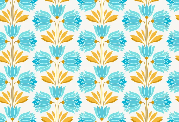 Naadloze bloemen vintage patroon — Stockvector