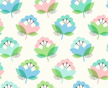 Çiçeklerle kusursuz desen