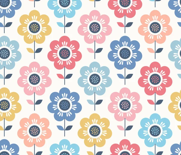 Modèle floral sans couture — Image vectorielle