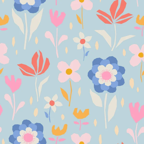 Seamless floral pattern — Stock Vector