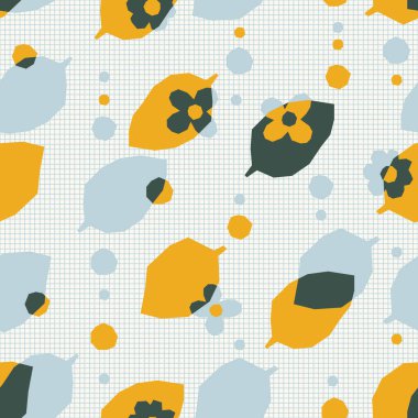 yaprakları ve noktalar ile Seamless Modeli