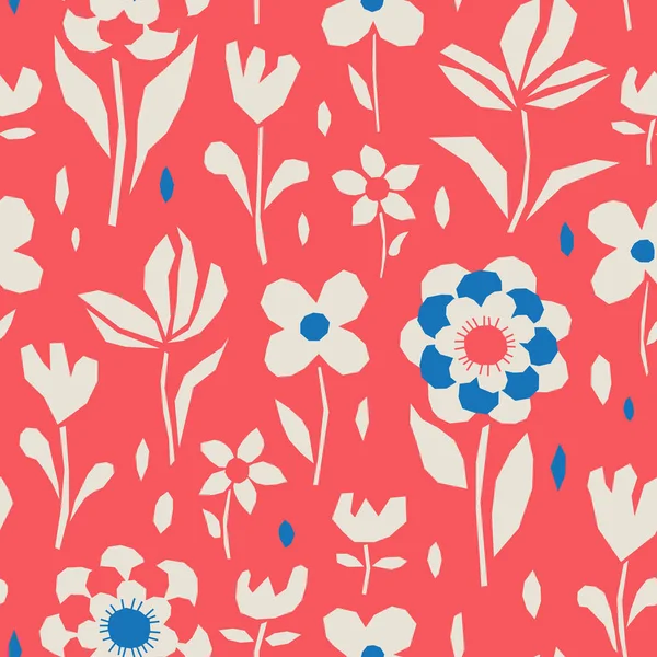 Seamless floral pattern — Stock Vector