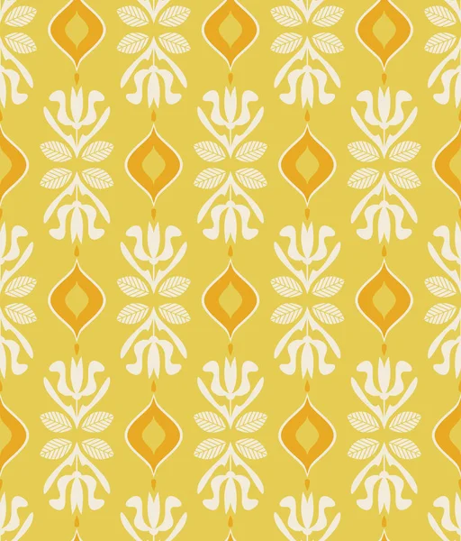 çiçek elemanları ile Dikişsiz vintage desen