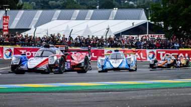 Le Mans / Fransa - 15-16 Haziran 2019: 24 saat Le Mans, Araba Isıtma Turu 24 saat Le Mans - Fransa
