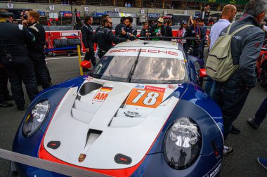 Le Mans / Fransa - 15-16 Haziran 2019: 24 Le Mans yarışı başlamadan 24 saat önce - Fransa