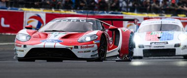 Le Mans / Fransa - 15-16 Haziran 2019: 24 saat Le Mans, Ford chip Ganassy Team UK, Ford GT LMGTEPro, Le Mans - Fransa