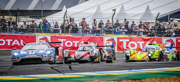 Mans Francia Junio 2019 Horas Mans Ford Oreca07 Rebelión R13 Imagen de archivo