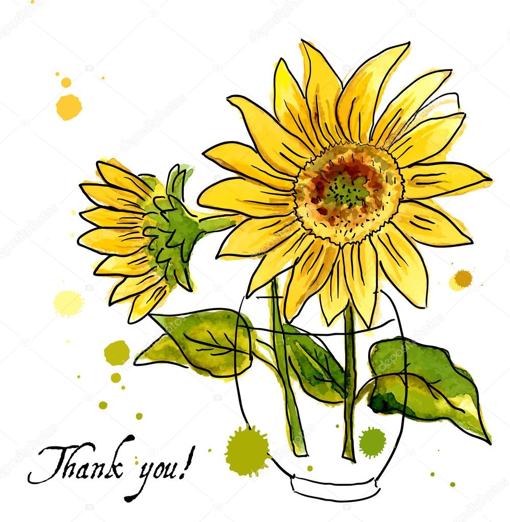 Sonnenblume Gemalt Bilder