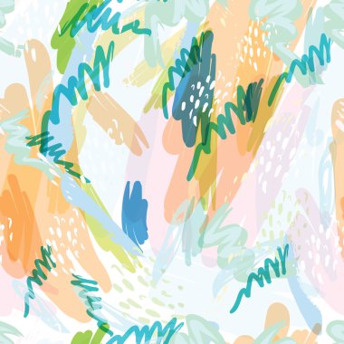 Soyut vektör arka plan Hassas pastel renklerde noktalar suluboya sıçraması ile