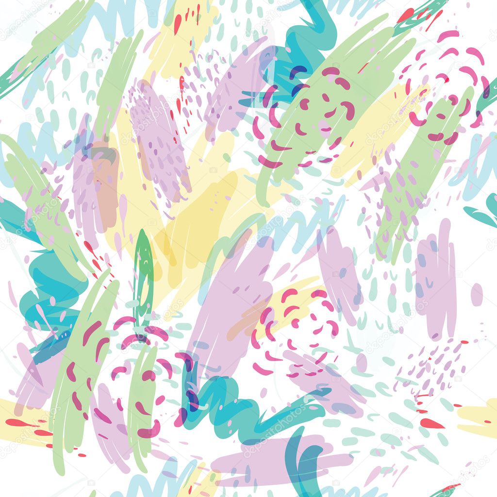 Abstract vector background with spots watercolor splashes in delicate pastel colors