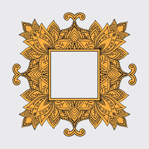 Элегантные украшения кружева Мандала . — стоковый вектор