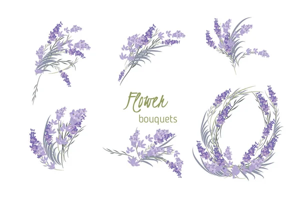 Floral Lavendel Retro Vintage Hintergrund — Stockvektor