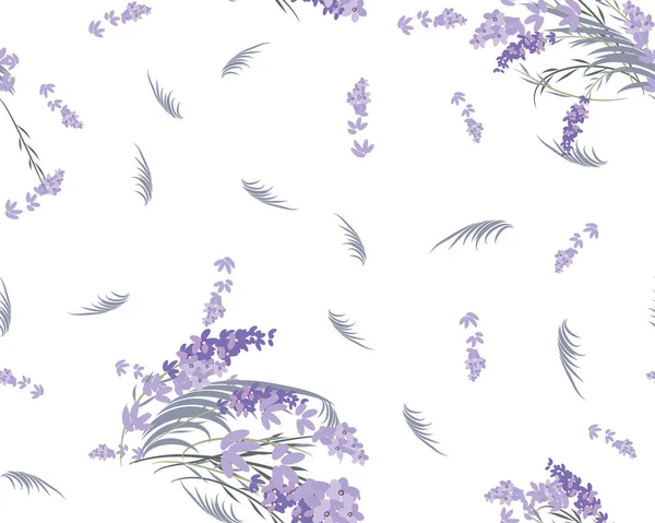 Fond de lavande florale — Image vectorielle