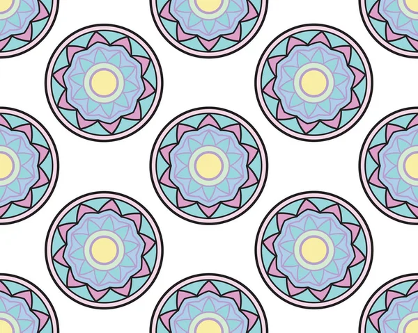 Adornos elegantes Encaje Mandala — Vector de stock