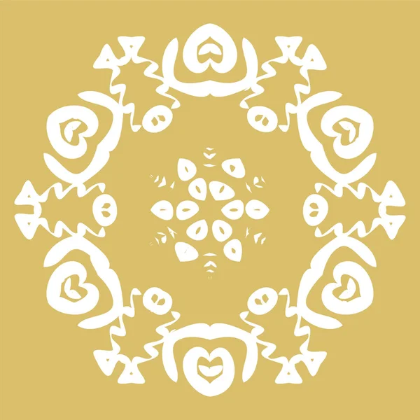 Winter card snowflake pattern — Stock Vector