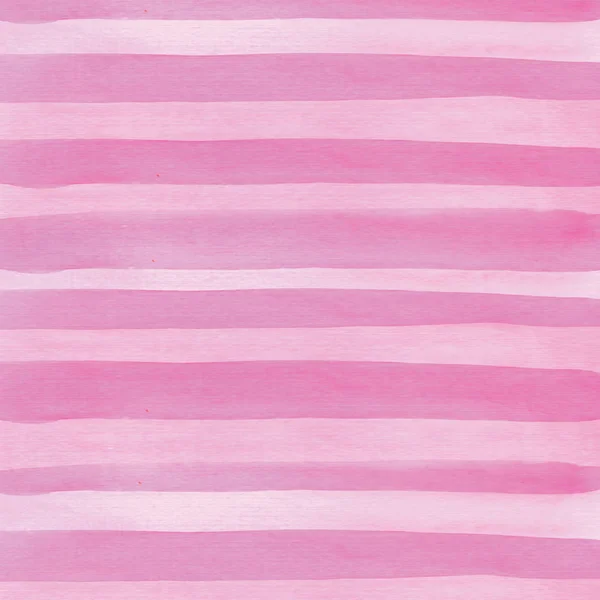 Pink watercolor striped background — Stock Photo, Image