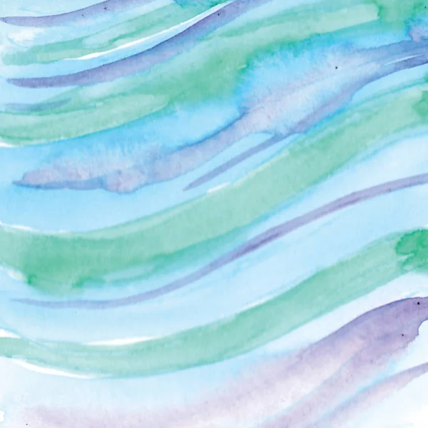 Suluboya mavi deniz, kağıt doku boyama el yapımı — Stok fotoğraf