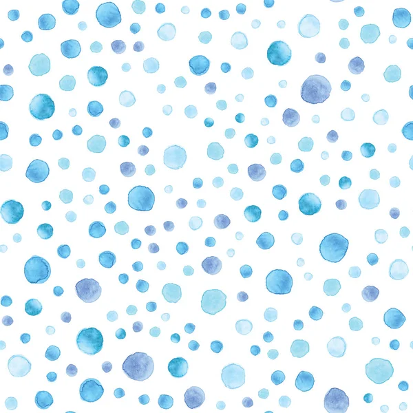 Peinture à la main aquarelle bleu mer, texture du papier — Photo