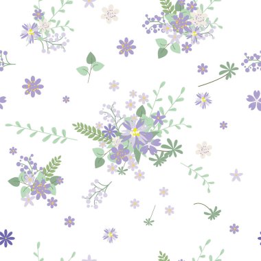 Vintage romantik vektör trendy seamless modeli