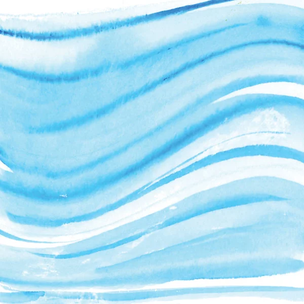 Handmade Painting watercolor blue sea, paper texture
